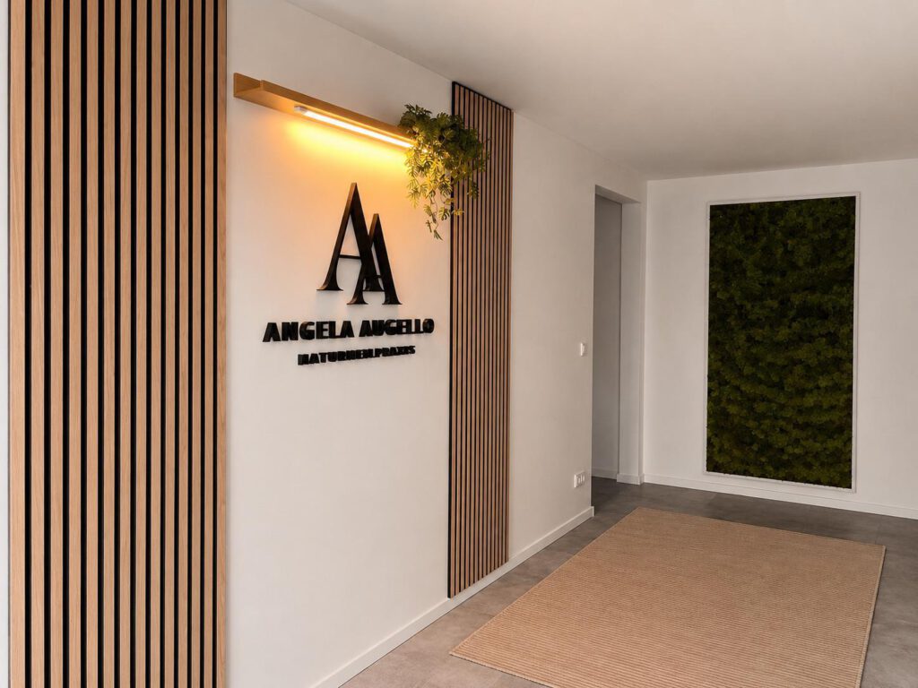 Eingangsbereich der Naturheilpraxis Angela Augello in Lünen-Brambauer